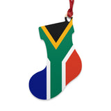 Wooden Ornaments South African Flag