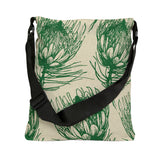 South African  Protea Tote bag African print design Protea Adjustable