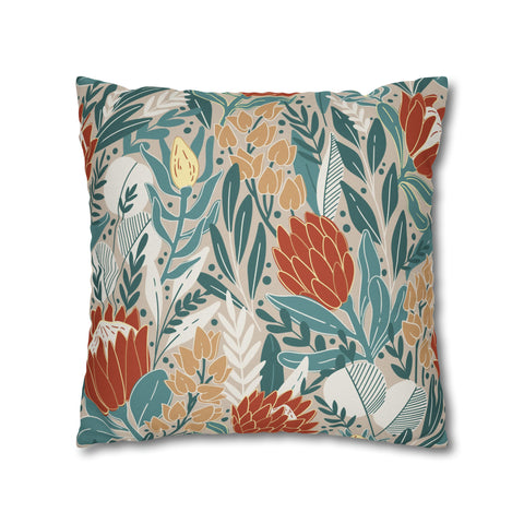 Pillow Case Ethnic Protea flowers floral