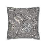 South African Protea Spun Polyester Pillowcase -Pillow not included