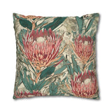 South African Protea Spun Polyester Pillowcase -Pillow not included