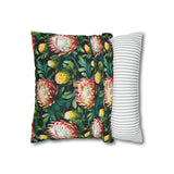 South African Protea Spun Polyester Pillowcase - Shipped from UK/USA/AUS