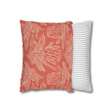 South African Protea Spun Polyester Pillowcase - Shipped from UK/USA/AUS