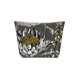 South African Protea Cotton Cosmetic Bag