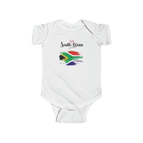 Short-sleeved Baby Bodysuit Love South Africa Baby Bok Babygrow - Shipped from the UK