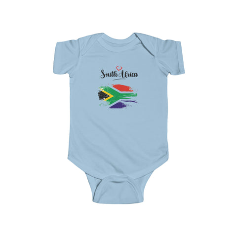 Short-sleeved Baby Bodysuit Love South Africa Baby Bok Babygrow - Shipped from the UK