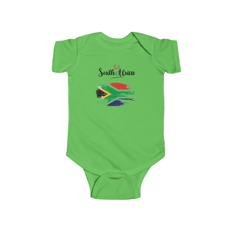 Short-sleeved Baby Bodysuit Love South Africa Baby Bok Babygrow - Shipped from the UK
