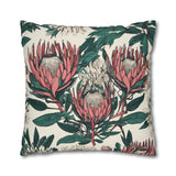 South African Protea Spun Polyester Pillowcase -Pillow not included