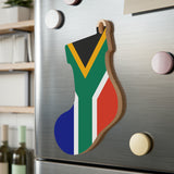 Wooden Ornaments South African Flag