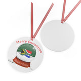 South African Christmas Metal Ornaments