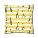 African Giraffe stripe yellow Pillowcase Cover only - no filling is included