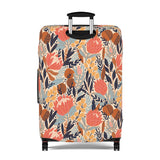 South African Protea Floral Custom Designed Luggage Cover Modern Luggage Protector Suitcase Cover, Carry on luggage Wrap, luggage Cover