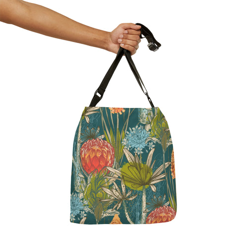 South African Protea Tote bag African print design Protea Adjustable