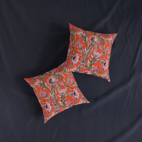 South African Protea Square Pillow