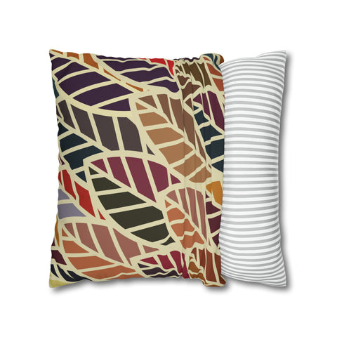 South African abstract leaves and design Pillowcase Cover only - no filling is included