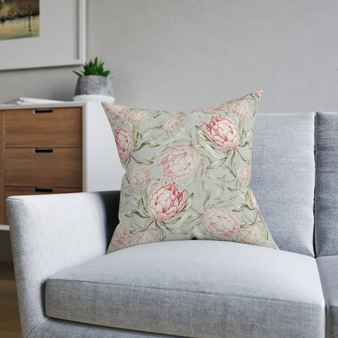 South African Protea Square Pillow