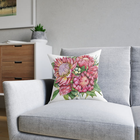 South African Protea Square Pillow