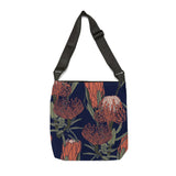 South African Protea Tote bag African print design Protea Adjustable