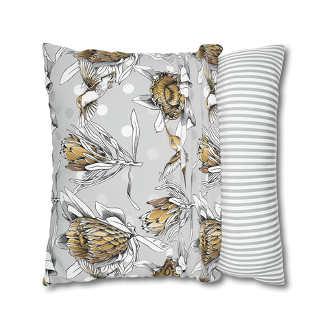 South African Protea Spun Polyester Pillowcase