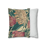 South African Protea Spun Polyester Pillowcase -Pillow not included