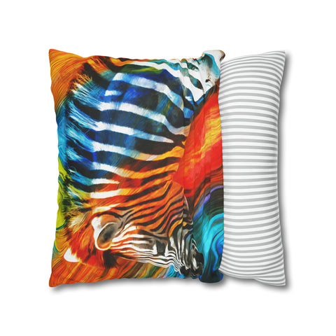 African Zebra Pillowcase Cover only - no filling is included