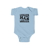 South African Afrikaans Lekker man Baby Unisex Infant Fine Jersey Bodysuit - Shipped from the UK