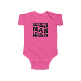 South African Afrikaans Lekker man Baby Unisex Infant Fine Jersey Bodysuit - Shipped from the UK