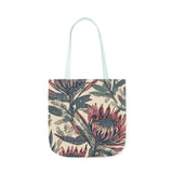 South African Protea Polyester Canvas Tote Bag