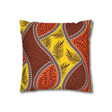 African Leaves and colours Pillowcase Cover only - no filling is included