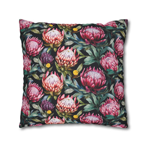 South African Protea Spun Polyester Pillowcase