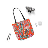 South African Protea Polyester Canvas Tote Bag