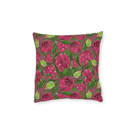 South African Protea Square Pillow