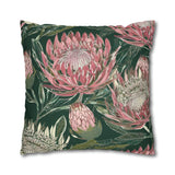 South African Protea Spun Polyester Pillowcase -Pillow not included