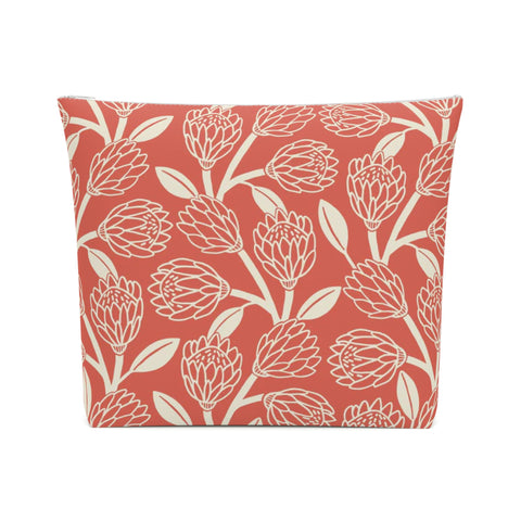 South African Protea Cotton Cosmetic Bag