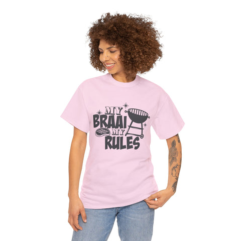 South African My Braai My Rules Unisex Heavy Cotton T-shirt