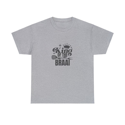 King of the Braai Afrikaans South African t-shirt Unisex Heavy Cotton Tee