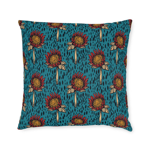 South African Protea Square Pillow