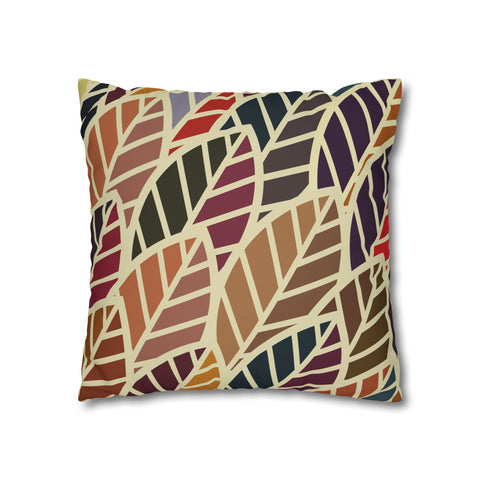 South African abstract leaves and design Pillowcase Cover only - no filling is included