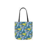 South African Protea Polyester Canvas Tote Bag