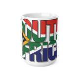 South African Flag Ceramic Coffee Cups, 15oz - Printed in the UK