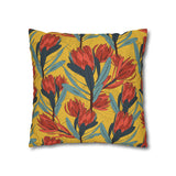 South African Protea Spun Polyester Pillowcase