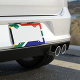 South African Flag- Printed in the USA  Metal License Plate Frame