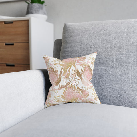 South African Protea Square Pillow