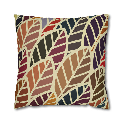 South African abstract leaves and design Pillowcase Cover only - no filling is included