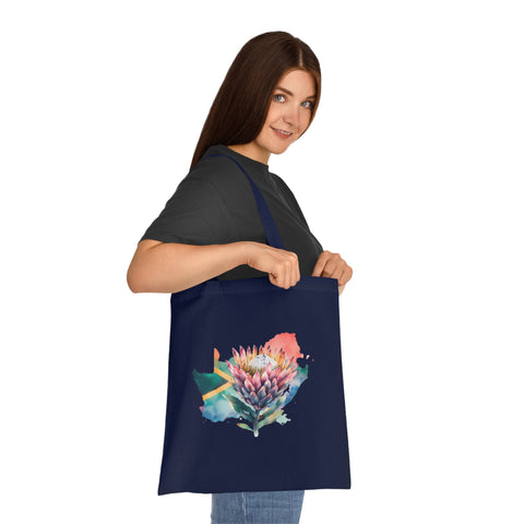 South African Afrikaans Protea Cotton Tote