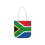 South African Flag Polyester Canvas Tote Bag