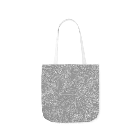 South African Protea Polyester Canvas Tote Bag