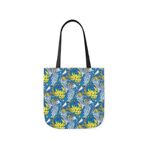 South African Protea Polyester Canvas Tote Bag