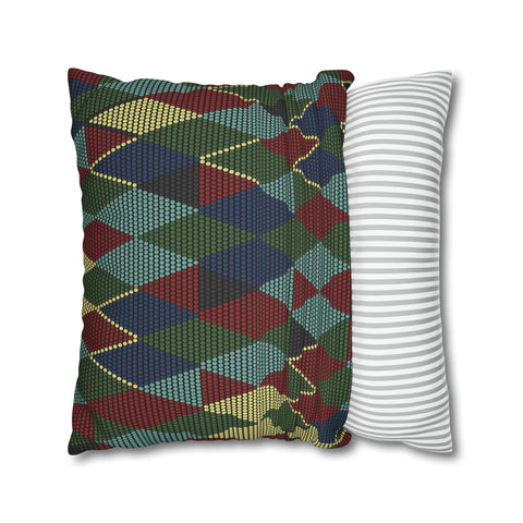 South African Ethnic Print Spun Polyester Pillowcase - Shipped from UK/USA/AUS