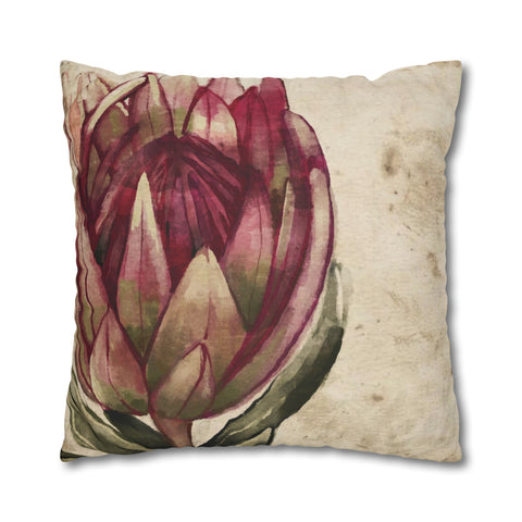 South African Protea Pillowcase Cover only - no filling is included